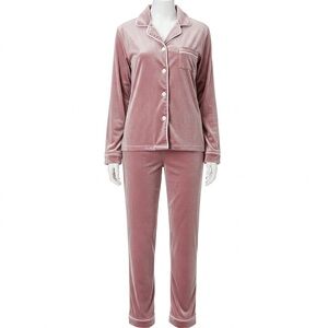House of Harlow 1960 Pink Velour PJ Lounge Set Sz M Reg 98$